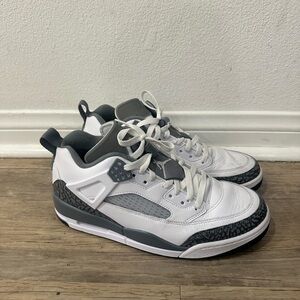 Men's White and Gray Jordan 4’s